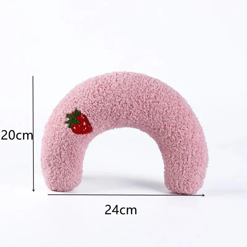 U-shaped Cat Toy Pillow To Protect Cervical Vertebra Pet Sleeping Pillow Soft Sounding Deep Sleep - Bellarte Enchanté U-shaped Cat Toy Pillow To Protect Cervical Vertebra Pet Sleeping Pillow Soft Sounding Deep Sleep