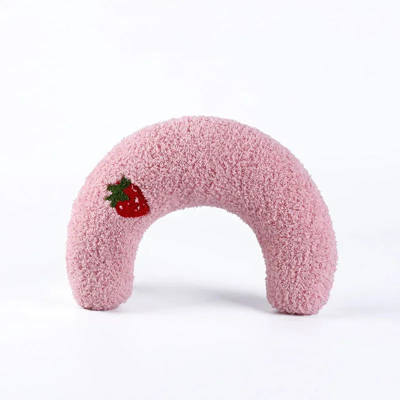 U-shaped Cat Toy Pillow To Protect Cervical Vertebra Pet Sleeping Pillow Soft Sounding Deep Sleep - Bellarte Enchanté U-shaped Cat Toy Pillow To Protect Cervical Vertebra Pet Sleeping Pillow Soft Sounding Deep Sleep