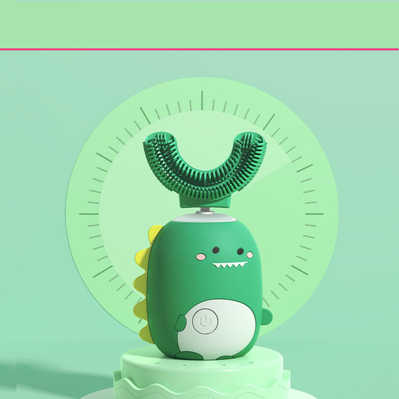 U-Shaped Children's Electric Toothbrush Soft Bristles Waterproof Automatic Ultrasonic Teeth Tooth Brush Cartoon Pattern - Bellarte Enchanté U-Shaped Children's Electric Toothbrush Soft Bristles Waterproof Automatic Ultrasonic Teeth Tooth Brush Cartoon Pattern