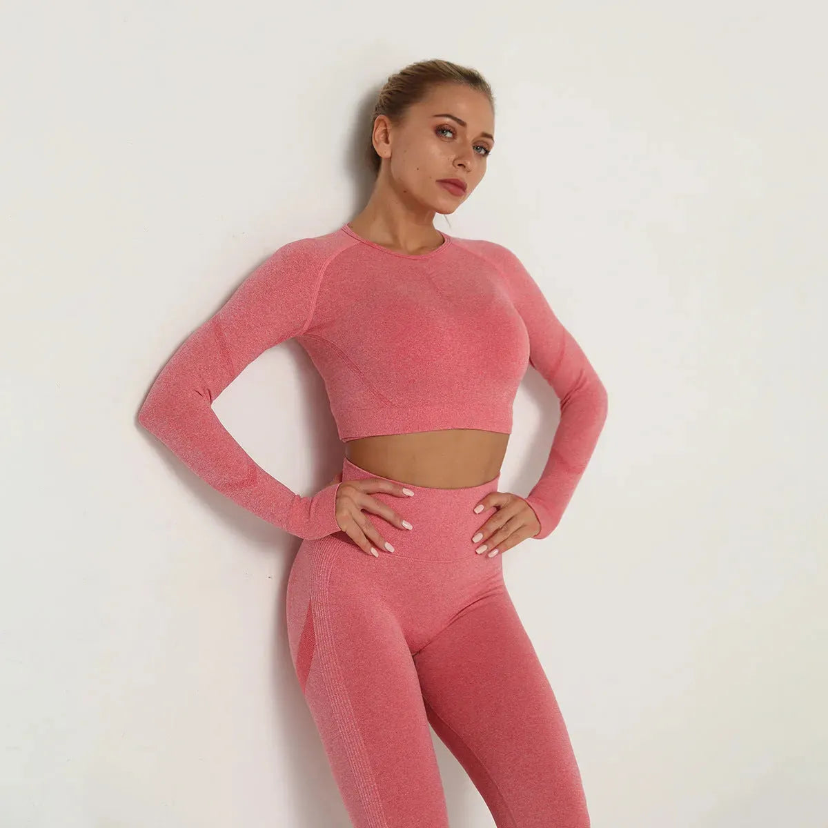 United States Seamless Long Sleeve High Elastic Fitness Yoga - Bellarte Enchanté United States Seamless Long Sleeve High Elastic Fitness Yoga