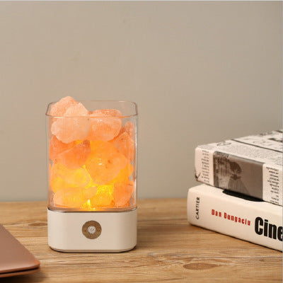 USB Crystal Light Himalayan Salt LED Lamp - Bellarte Enchanté USB Crystal Light Himalayan Salt LED Lamp
