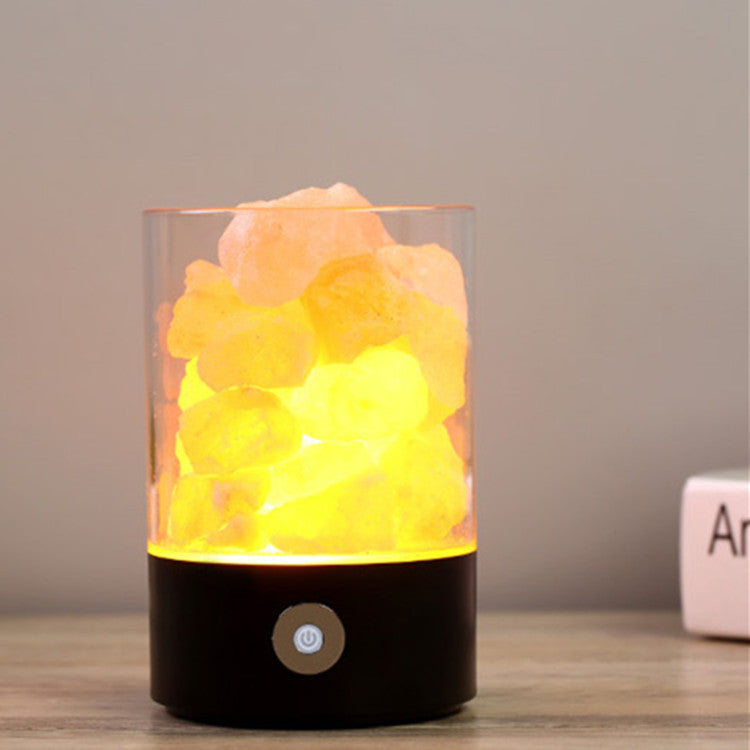 USB Crystal Light Himalayan Salt LED Lamp - Bellarte Enchanté USB Crystal Light Himalayan Salt LED Lamp