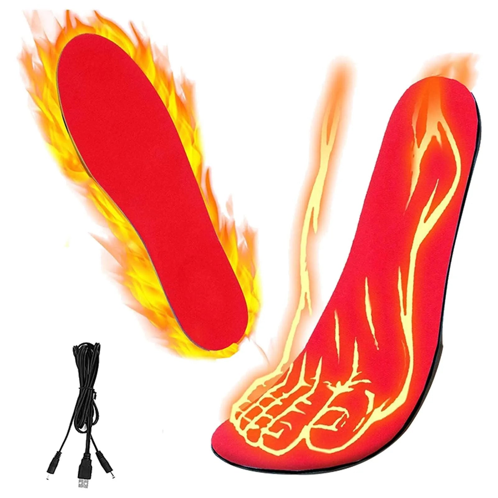 USB Heated Shoes Insoles Can Be Cut Winter Warm Heating Insoles Pad Feet For Boots Sneaker Shoes - Bellarte Enchanté USB Heated Shoes Insoles Can Be Cut Winter Warm Heating Insoles Pad Feet For Boots Sneaker Shoes