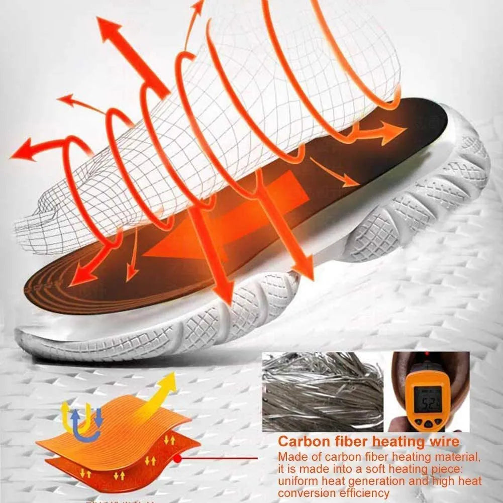 USB Heated Shoes Insoles Can Be Cut Winter Warm Heating Insoles Pad Feet For Boots Sneaker Shoes - Bellarte Enchanté USB Heated Shoes Insoles Can Be Cut Winter Warm Heating Insoles Pad Feet For Boots Sneaker Shoes