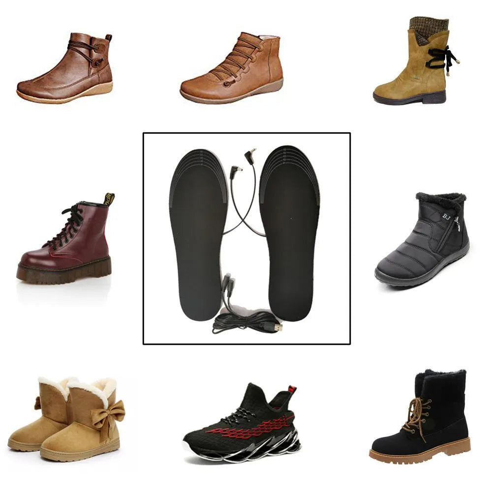USB Heated Shoes Insoles Can Be Cut Winter Warm Heating Insoles Pad Feet For Boots Sneaker Shoes - Bellarte Enchanté USB Heated Shoes Insoles Can Be Cut Winter Warm Heating Insoles Pad Feet For Boots Sneaker Shoes