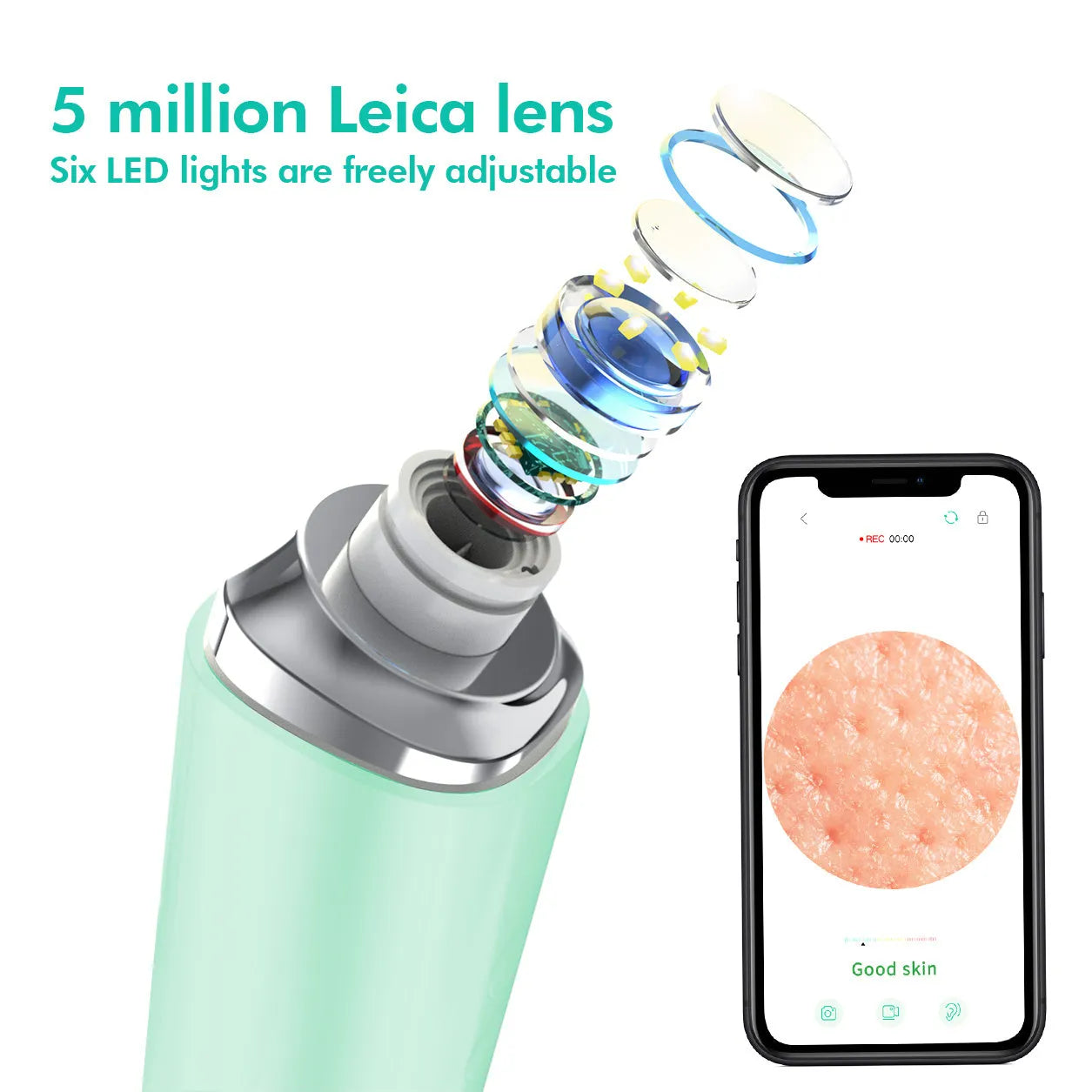 USB Rechargeable Vacuum Pimple Extractor Machine - Bellarte Enchanté USB Rechargeable Vacuum Pimple Extractor Machine