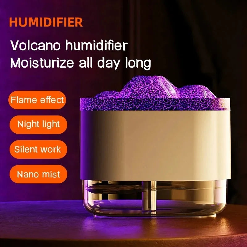 USB Volcano Air Humidifier 300ML Ultrasonic Mist Maker Fogger - Bellarte Enchanté USB Volcano Air Humidifier 300ML Ultrasonic Mist Maker Fogger