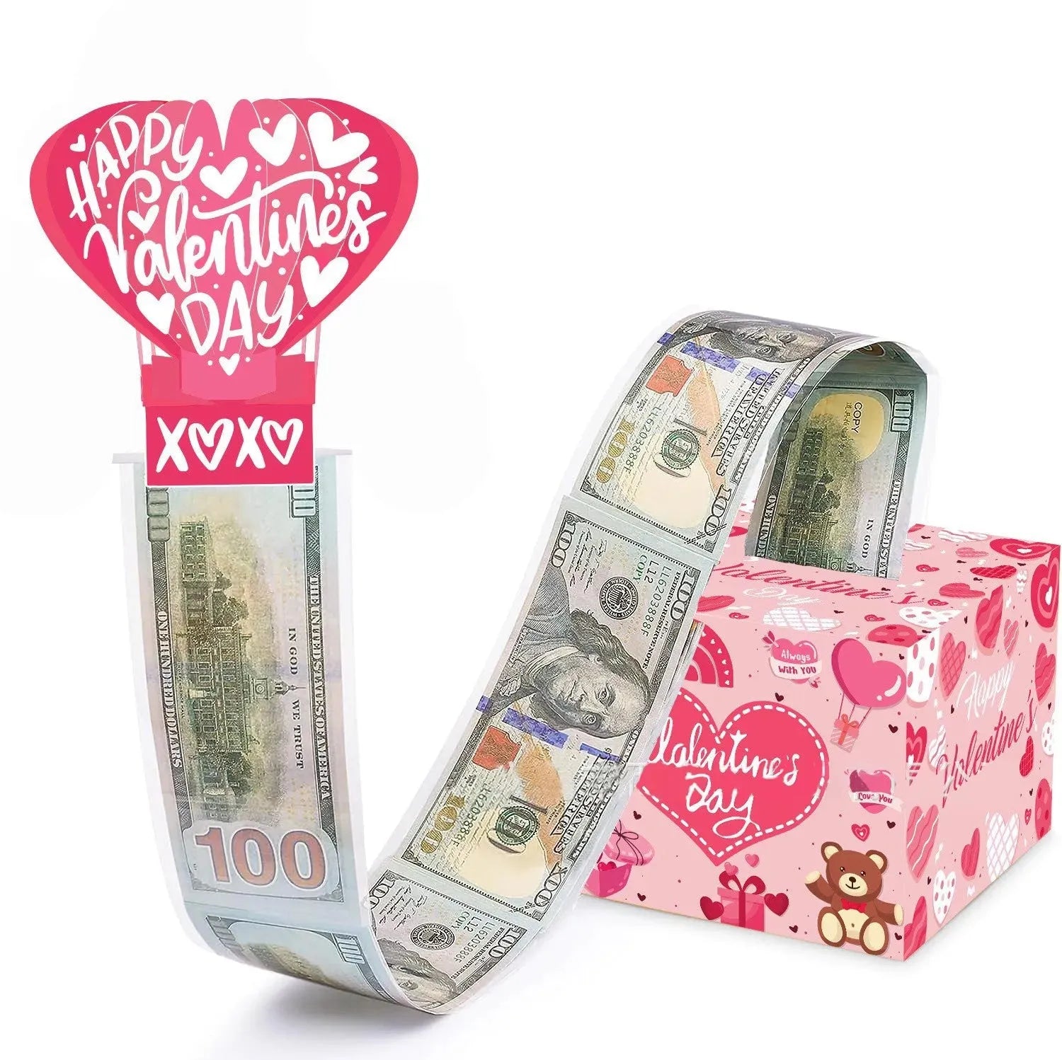 Valentines Day Surprise Box Explosion Gift Creating The Most Interactive Envelope Bounce Creative Diy Folding Paper Money Box - Bellarte Enchanté Valentines Day Surprise Box Explosion Gift Creating The Most Interactive Envelope Bounce Creative Diy Folding Paper Money Box