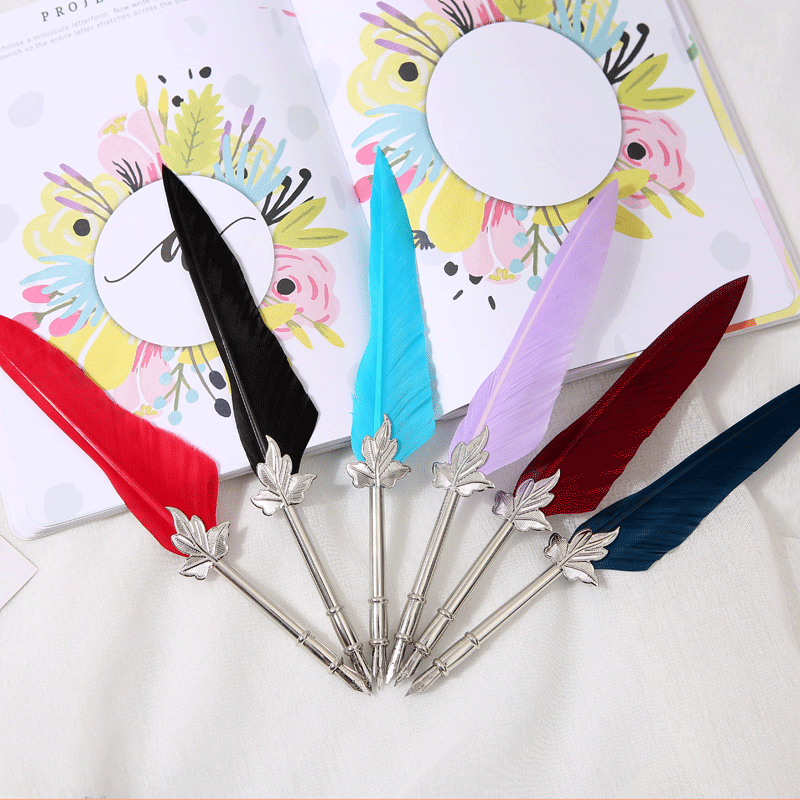 Vintage feather pen set - Bellarte Enchanté Vintage feather pen set