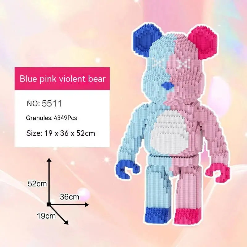 Violent Bear Building Blocks Toy Decoration Trend Creative - Bellarte Enchanté Violent Bear Building Blocks Toy Decoration Trend Creative