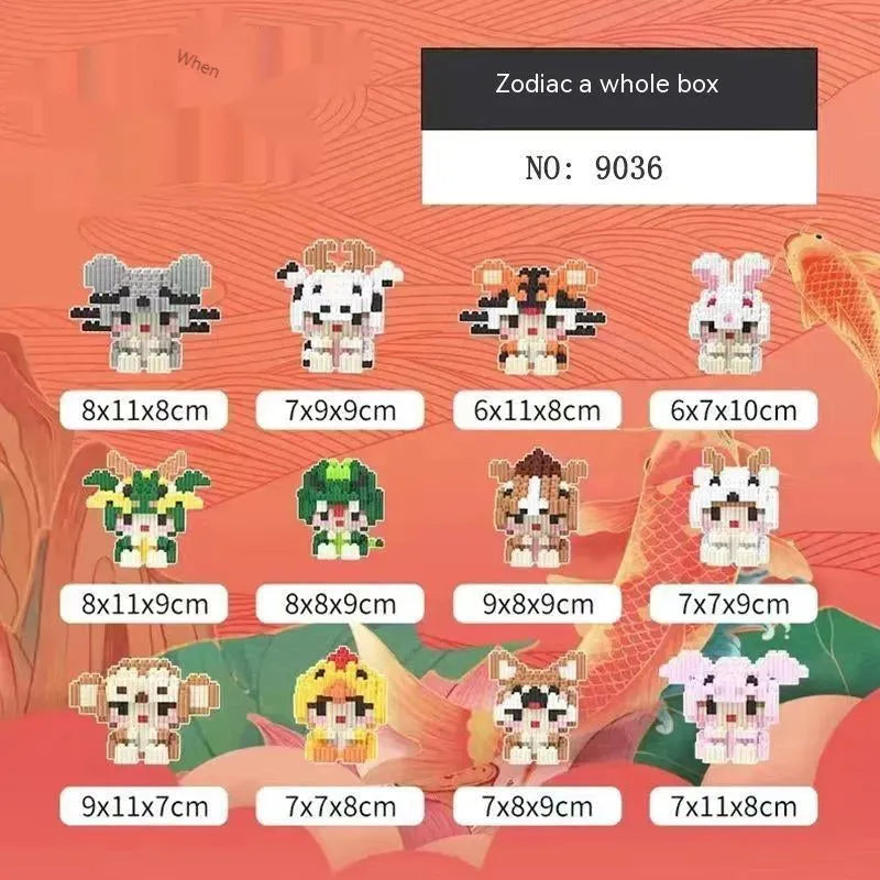 Violent Bear Building Blocks Toy Decoration Trend Creative - Bellarte Enchanté Violent Bear Building Blocks Toy Decoration Trend Creative