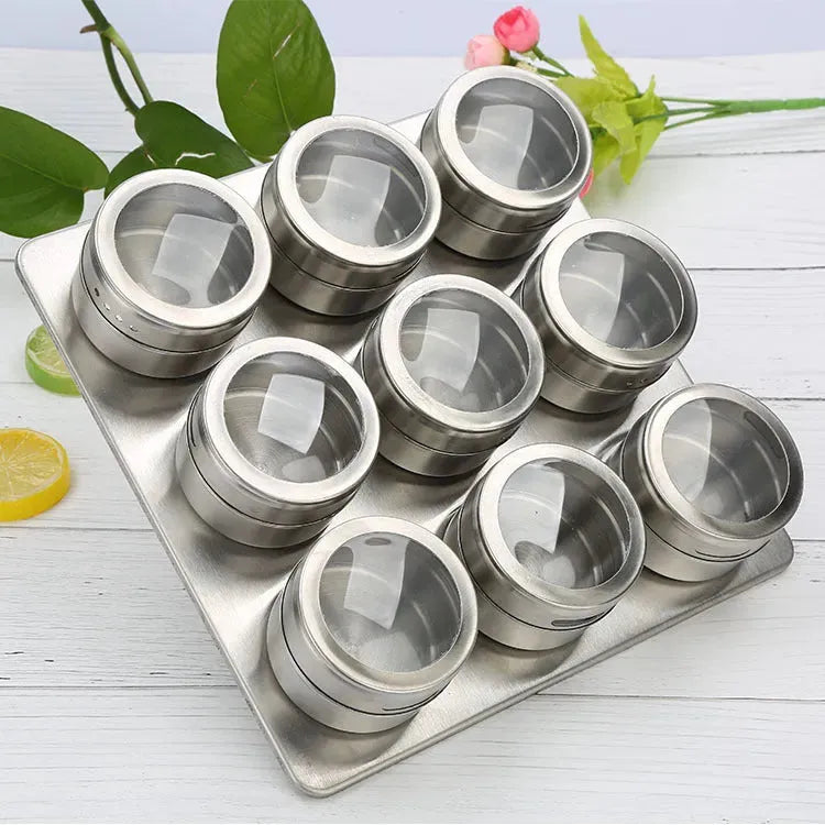 Visible stainless steel spice jar - Bellarte Enchanté Visible stainless steel spice jar