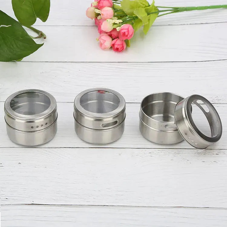 Visible stainless steel spice jar - Bellarte Enchanté Visible stainless steel spice jar