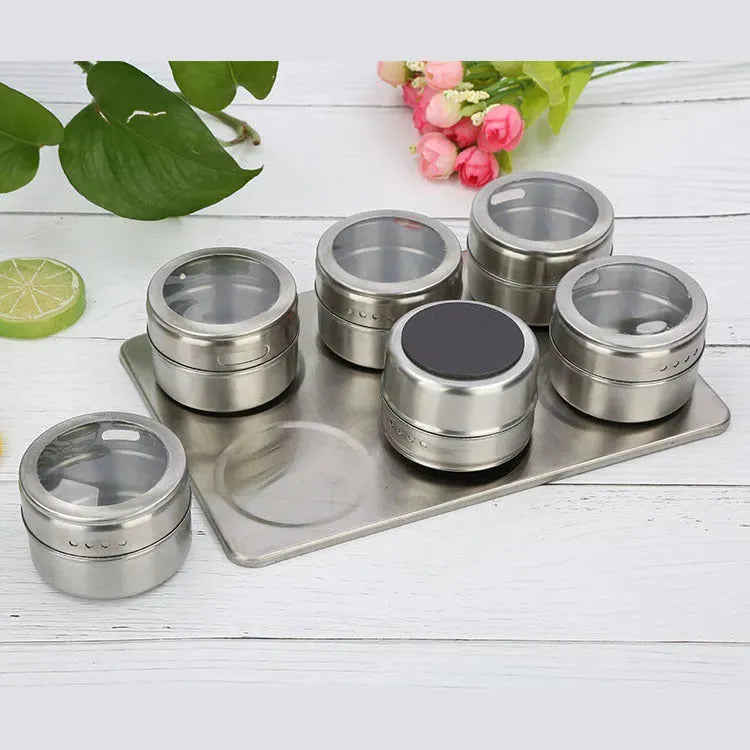 Visible stainless steel spice jar - Bellarte Enchanté Visible stainless steel spice jar