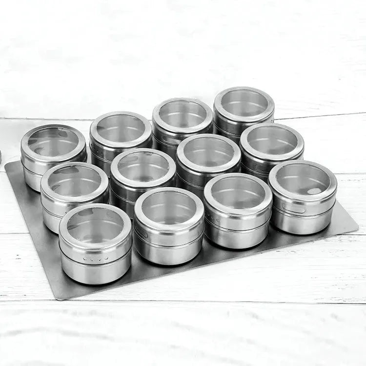 Visible stainless steel spice jar - Bellarte Enchanté Visible stainless steel spice jar