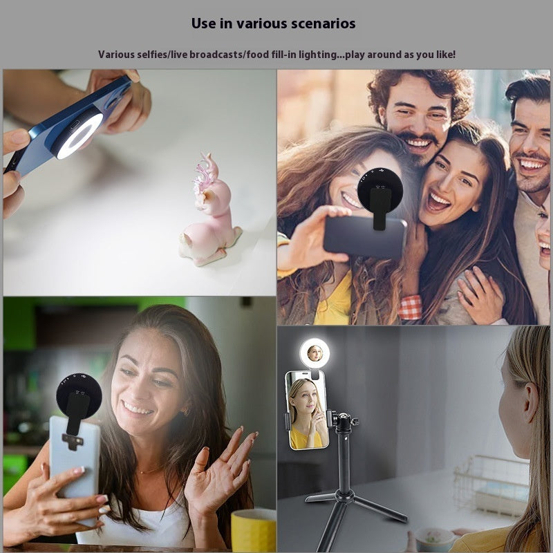 W36 Mobile Phone Fill-in Light Live Broadcast Mini Makeup Mirror Light - Bellarte Enchanté W36 Mobile Phone Fill-in Light Live Broadcast Mini Makeup Mirror Light