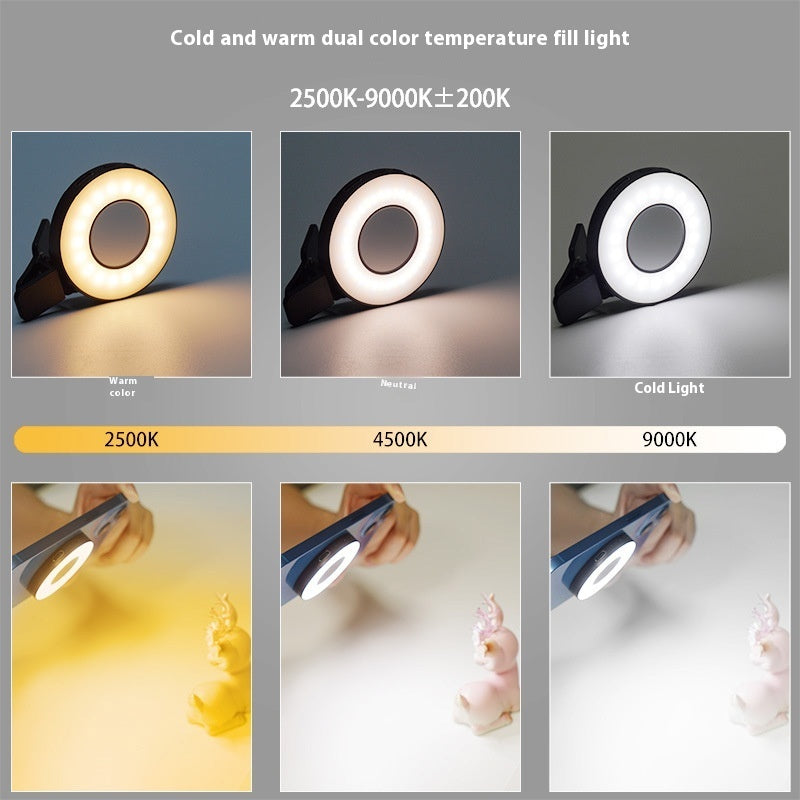 W36 Mobile Phone Fill-in Light Live Broadcast Mini Makeup Mirror Light - Bellarte Enchanté W36 Mobile Phone Fill-in Light Live Broadcast Mini Makeup Mirror Light