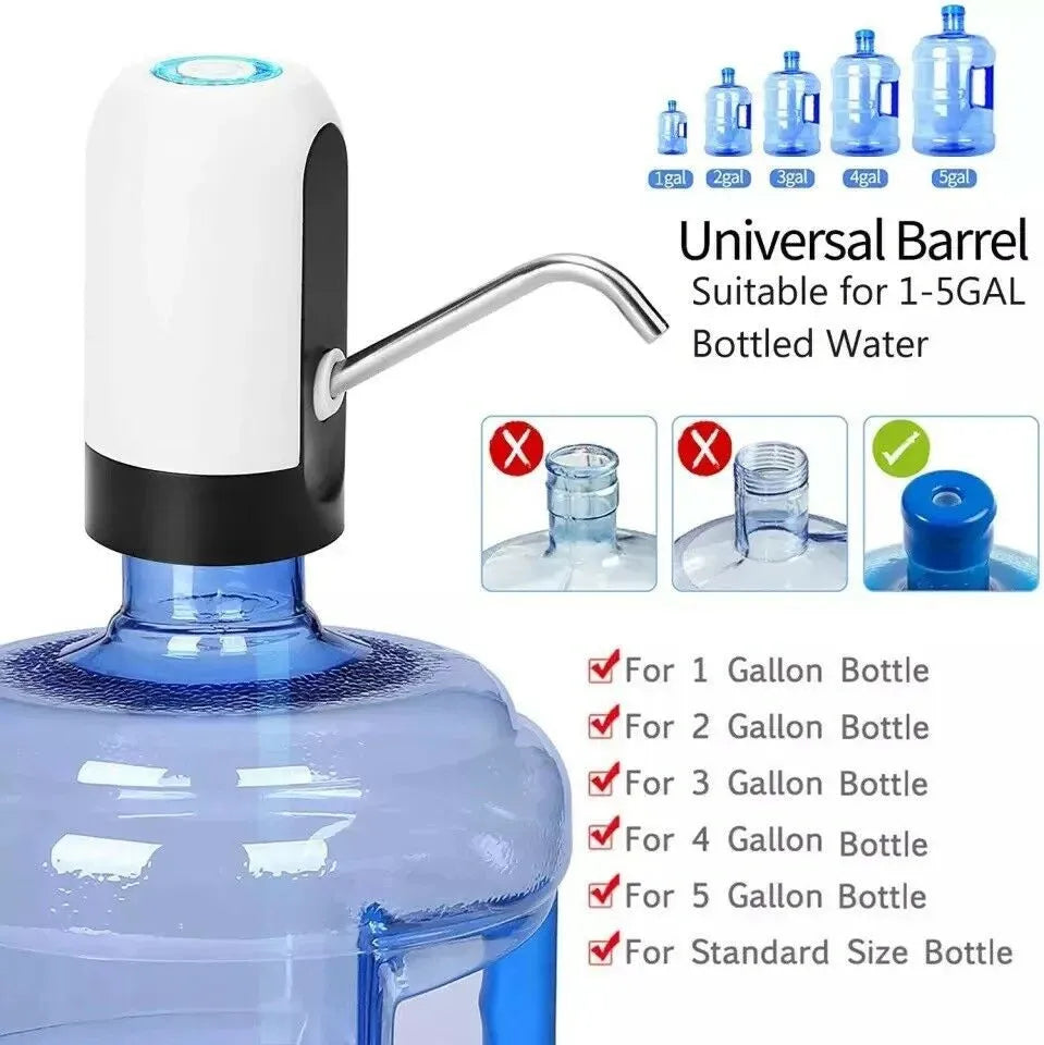 Water Bottle Electric Automatic Universal Dispenser 5 Gallon USB USB Water Dispenser Automatic Drinking Water Bottle - Bellarte Enchanté Water Bottle Electric Automatic Universal Dispenser 5 Gallon USB USB Water Dispenser Automatic Drinking Water Bottle