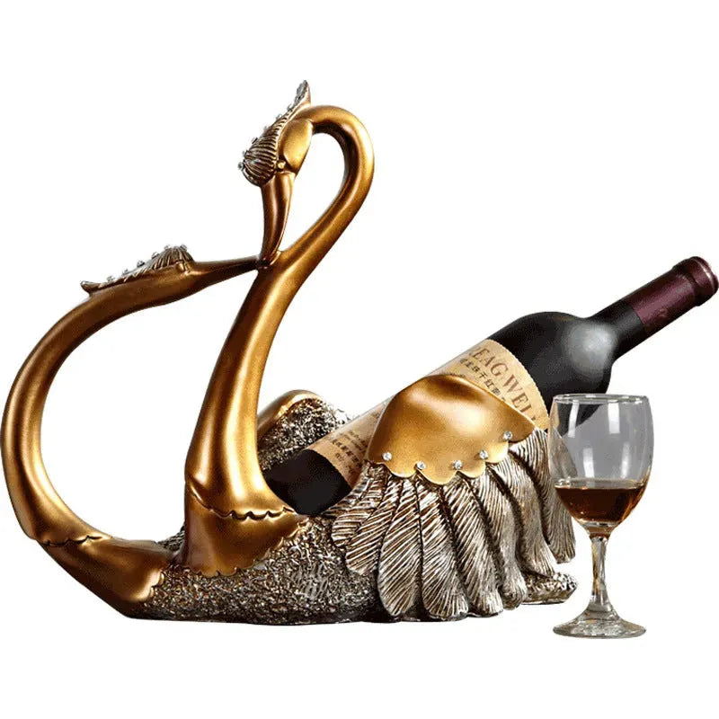 Wedding Gift European Style Swan Wine Rack Decoration - Bellarte Enchanté Wedding Gift European Style Swan Wine Rack Decoration