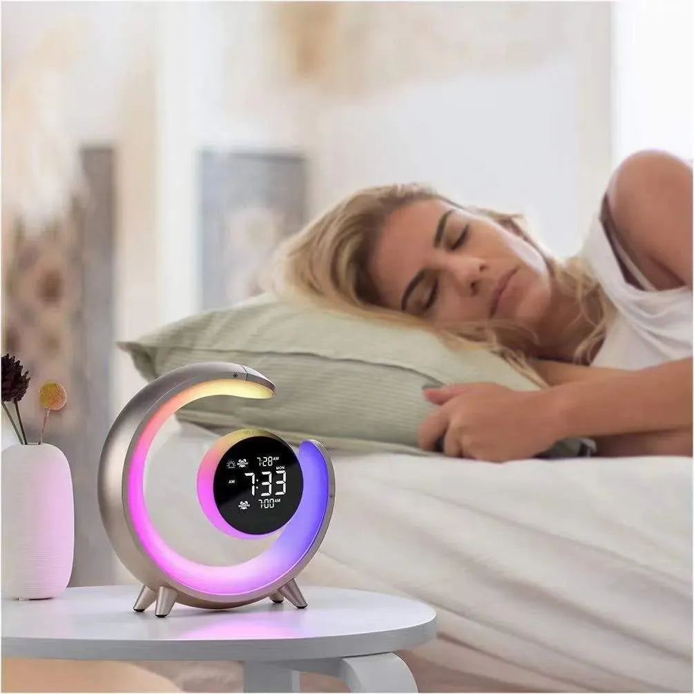 White Noise Dual Alarm Clock Dual Wake-up Touch RGB Colorful - Bellarte Enchanté White Noise Dual Alarm Clock Dual Wake-up Touch RGB Colorful