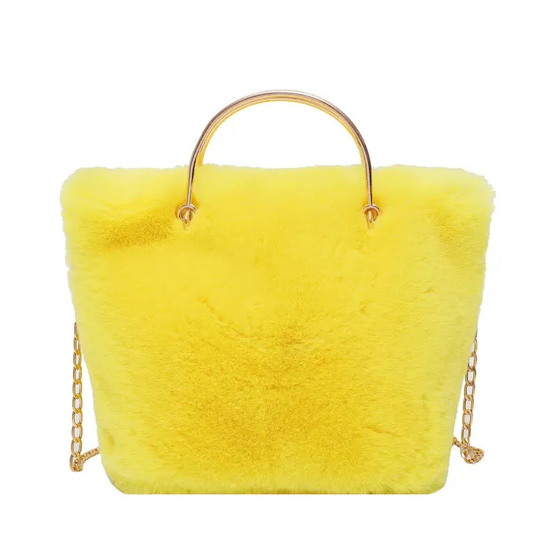 Wild shoulder tote bag plush bag - Bellarte Enchanté Wild shoulder tote bag plush bag