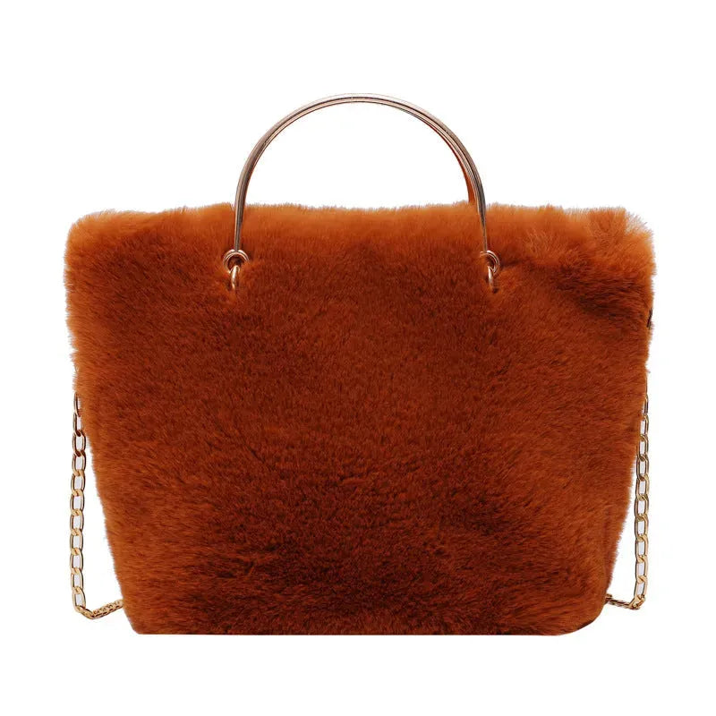 Wild shoulder tote bag plush bag - Bellarte Enchanté Wild shoulder tote bag plush bag