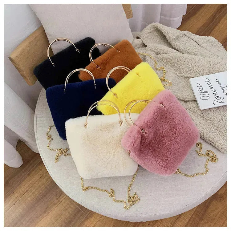 Wild shoulder tote bag plush bag - Bellarte Enchanté Wild shoulder tote bag plush bag