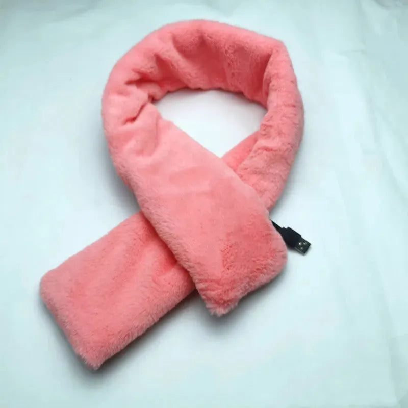 Winter Electric Heated Scarf 5V 3 Level Adjustable Temperature Scarf USB Charging Heat Control Neck Warmer For Cycling Camping - Bellarte Enchanté Winter Electric Heated Scarf 5V 3 Level Adjustable Temperature Scarf USB Charging Heat Control Neck Warmer For Cycling Camping