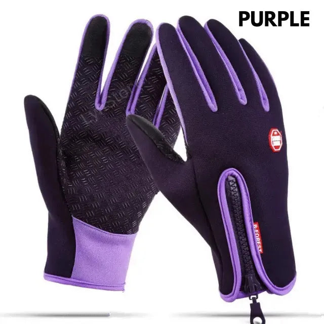 Winter Gloves Touch Screen Riding Motorcycle Sliding Waterproof Sports Gloves With Fleece - Bellarte Enchanté Winter Gloves Touch Screen Riding Motorcycle Sliding Waterproof Sports Gloves With Fleece