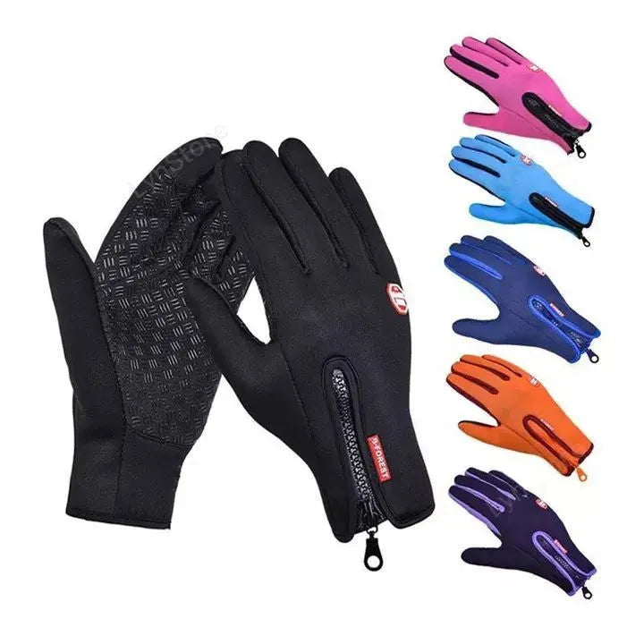 Winter Gloves Touch Screen Riding Motorcycle Sliding Waterproof Sports Gloves With Fleece - Bellarte Enchanté Winter Gloves Touch Screen Riding Motorcycle Sliding Waterproof Sports Gloves With Fleece