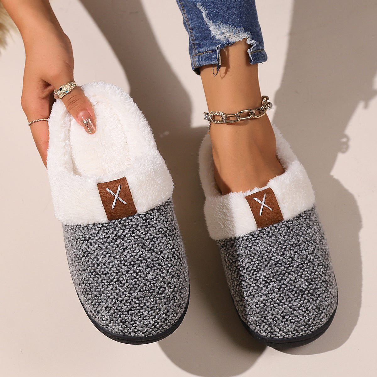 Winter Plush Slippers Fashion Thick Bottom - Bellarte Enchanté Winter Plush Slippers Fashion Thick Bottom