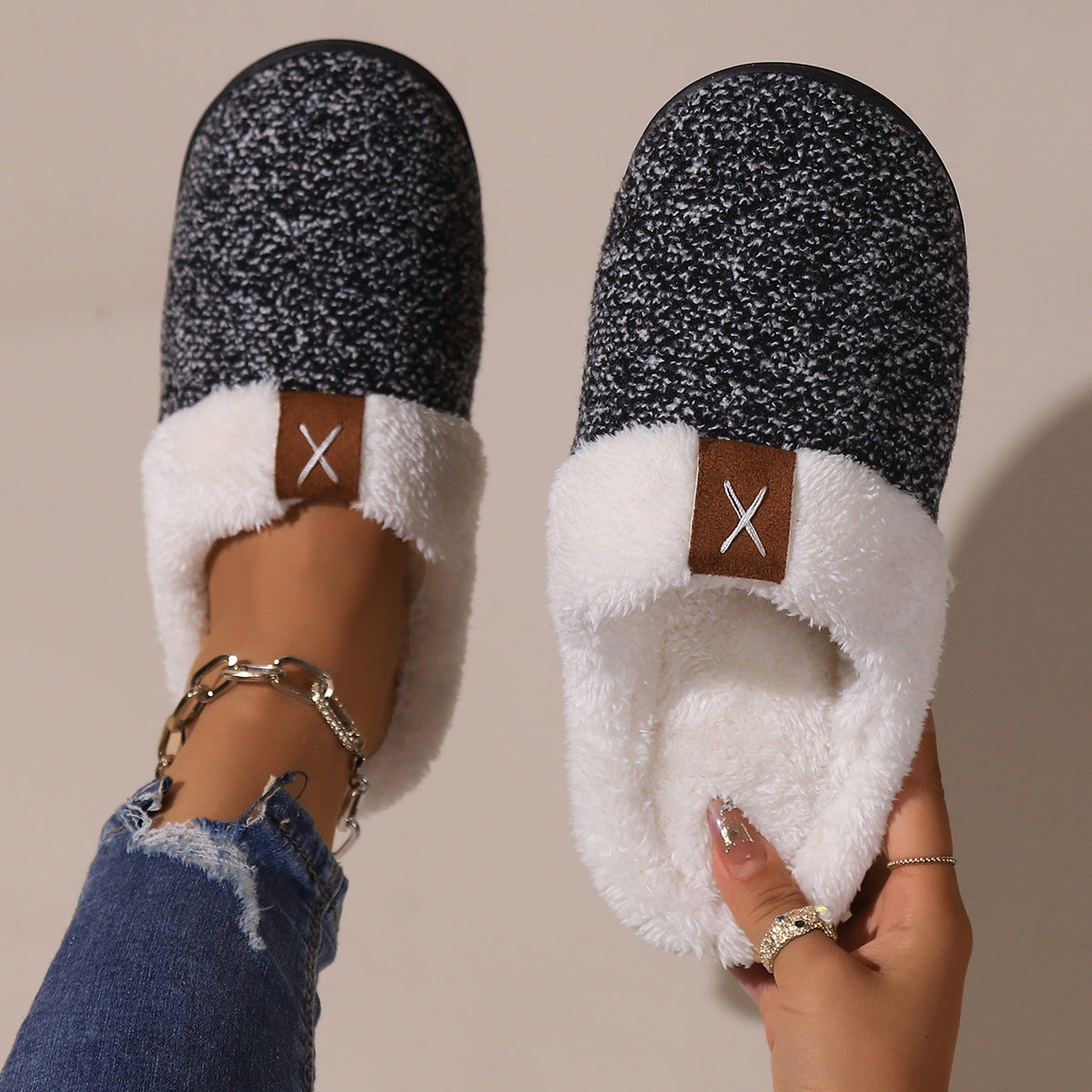 Winter Plush Slippers Fashion Thick Bottom - Bellarte Enchanté Winter Plush Slippers Fashion Thick Bottom