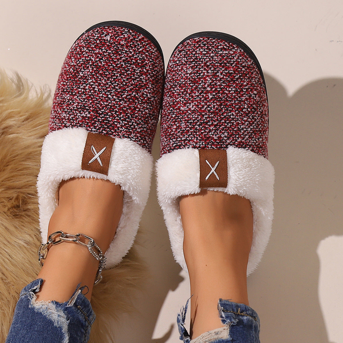 Winter Plush Slippers Fashion Thick Bottom - Bellarte Enchanté Winter Plush Slippers Fashion Thick Bottom