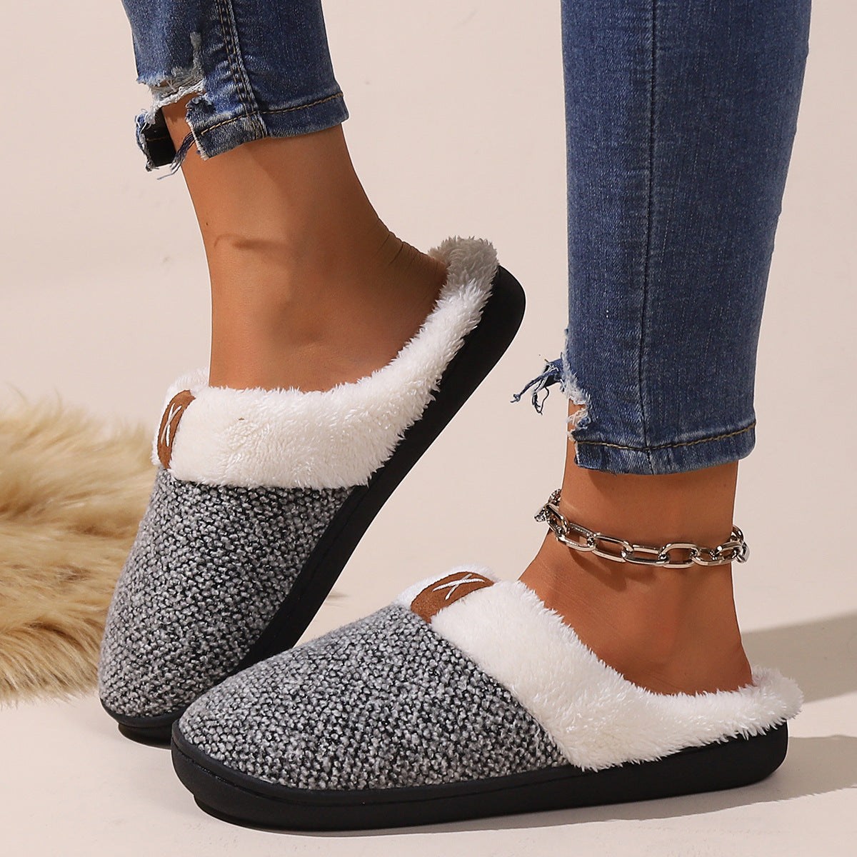 Winter Plush Slippers Fashion Thick Bottom - Bellarte Enchanté Winter Plush Slippers Fashion Thick Bottom