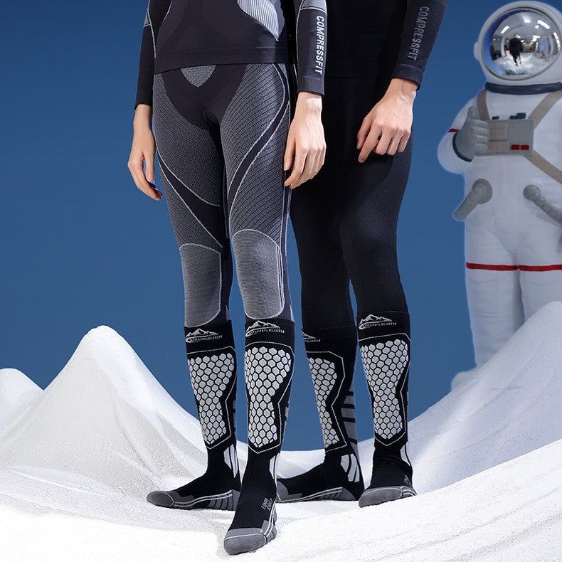 Winter Professional Wool Long Ski Socks - Bellarte Enchanté Winter Professional Wool Long Ski Socks