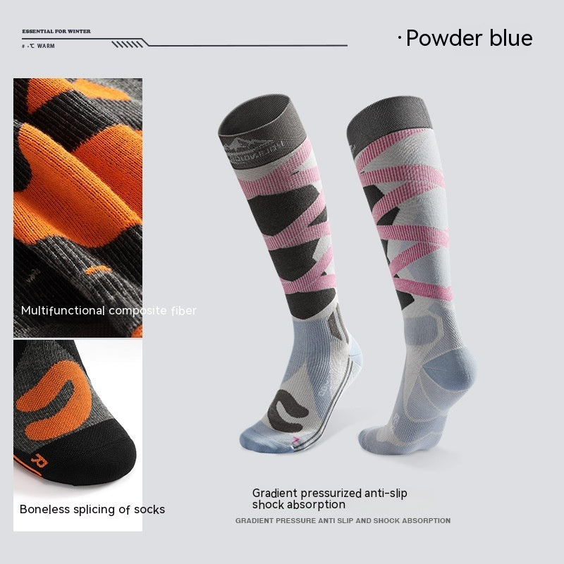 Winter Professional Wool Long Ski Socks - Bellarte Enchanté Winter Professional Wool Long Ski Socks