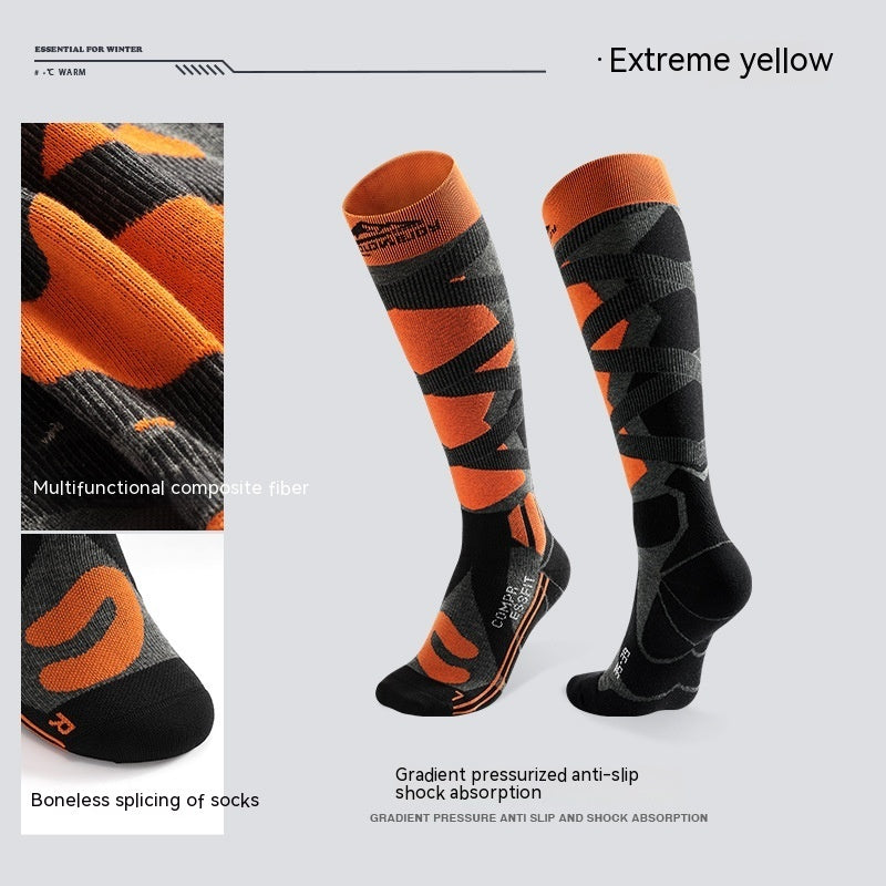 Winter Professional Wool Long Ski Socks - Bellarte Enchanté Winter Professional Wool Long Ski Socks