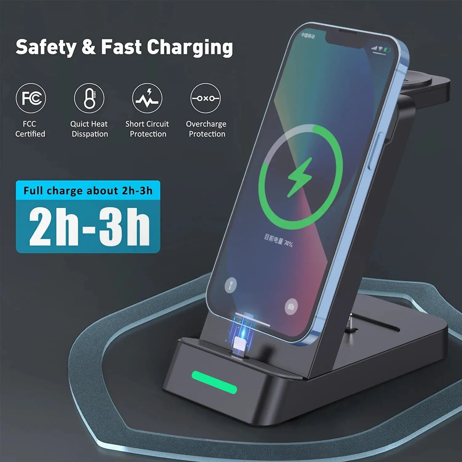 Wireless 3 In 1 Da 65W Fast Wireless Charger - Bellarte Enchanté Wireless 3 In 1 Da 65W Fast Wireless Charger