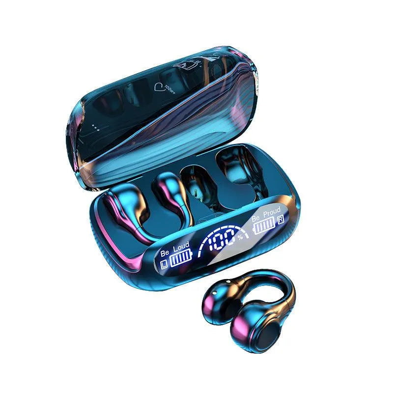 Wireless Non-entry Clip-on Digital Display Noise-reduction Bluetooth Headset - Bellarte Enchanté Wireless Non-entry Clip-on Digital Display Noise-reduction Bluetooth Headset