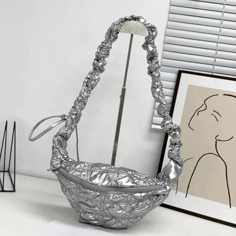 Women's Fashion Casual Cloud Pleated Shoulder Bag - Bellarte Enchanté Women's Fashion Casual Cloud Pleated Shoulder Bag