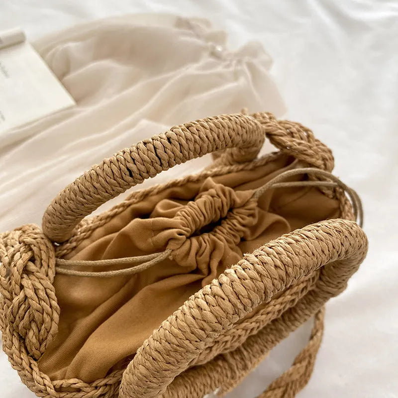 Women's Fashion Casual Single Shoulder Crossbody Straw Bag - Bellarte Enchanté Women's Fashion Casual Single Shoulder Crossbody Straw Bag