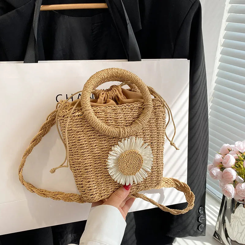 Women's Fashion Casual Single Shoulder Crossbody Straw Bag - Bellarte Enchanté Women's Fashion Casual Single Shoulder Crossbody Straw Bag