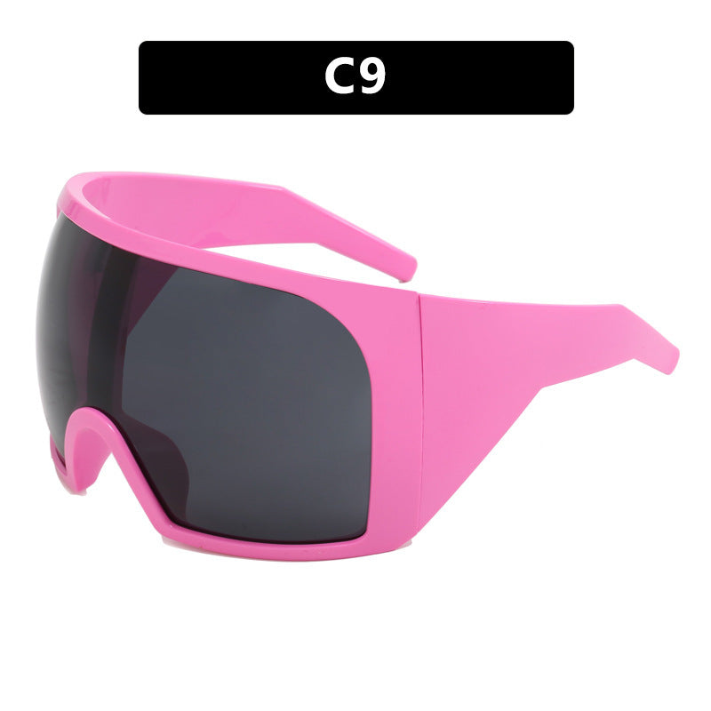 Women's Fashion Large Rim Mask Sunglasses - Bellarte Enchanté Women's Fashion Large Rim Mask Sunglasses