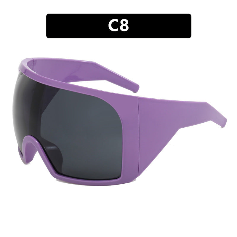 Women's Fashion Large Rim Mask Sunglasses - Bellarte Enchanté Women's Fashion Large Rim Mask Sunglasses