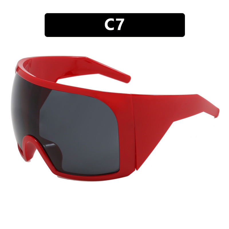Women's Fashion Large Rim Mask Sunglasses - Bellarte Enchanté Women's Fashion Large Rim Mask Sunglasses
