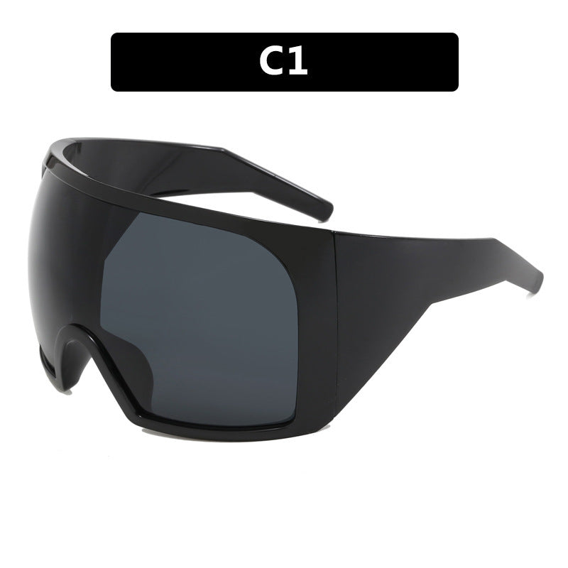 Women's Fashion Large Rim Mask Sunglasses - Bellarte Enchanté Women's Fashion Large Rim Mask Sunglasses