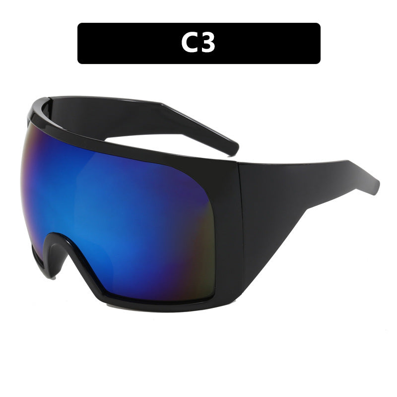 Women's Fashion Large Rim Mask Sunglasses - Bellarte Enchanté Women's Fashion Large Rim Mask Sunglasses