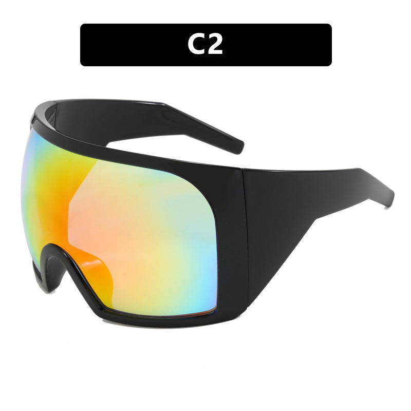 Women's Fashion Large Rim Mask Sunglasses - Bellarte Enchanté Women's Fashion Large Rim Mask Sunglasses