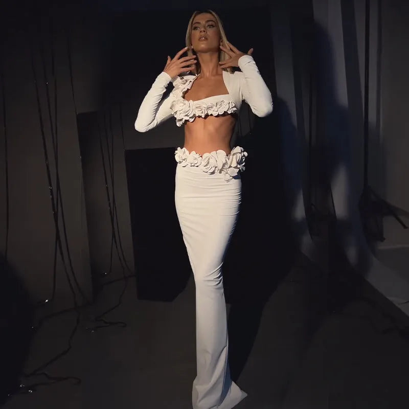 Women's Fashion Long Sleeve Two-piece Set - Bellarte Enchanté Women's Fashion Long Sleeve Two-piece Set