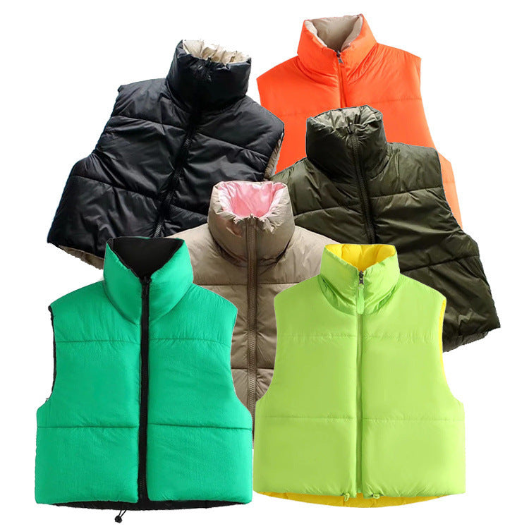 Women's Fashion Simple Two-sided Wear Cotton Vest - Bellarte Enchanté Women's Fashion Simple Two-sided Wear Cotton Vest